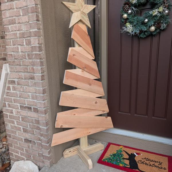 Spiral Christmas Tree Outside Decoration